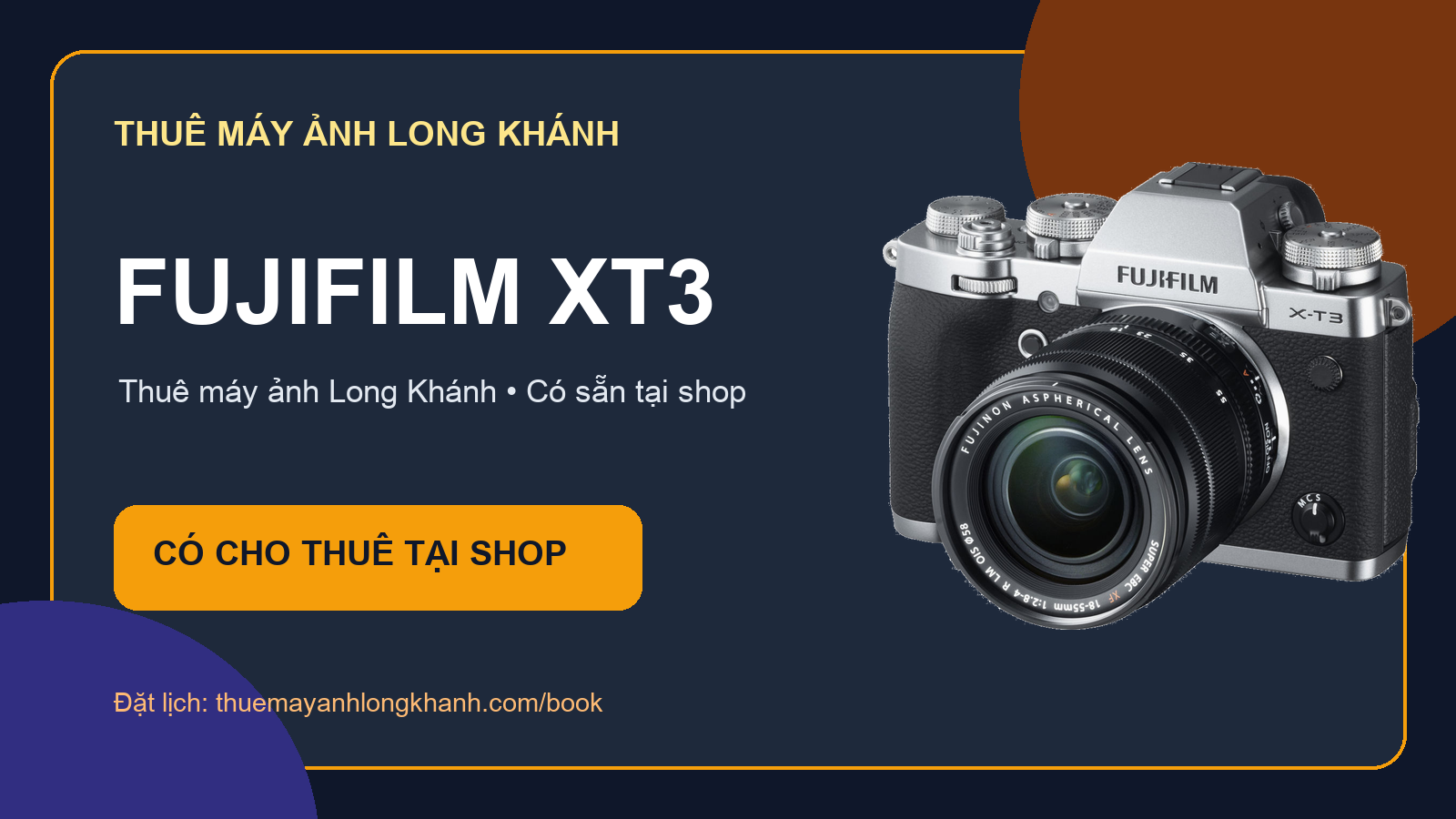 Fujifilm XT3: Thiết bị Fujifilm cho thuê tại Long Khánh