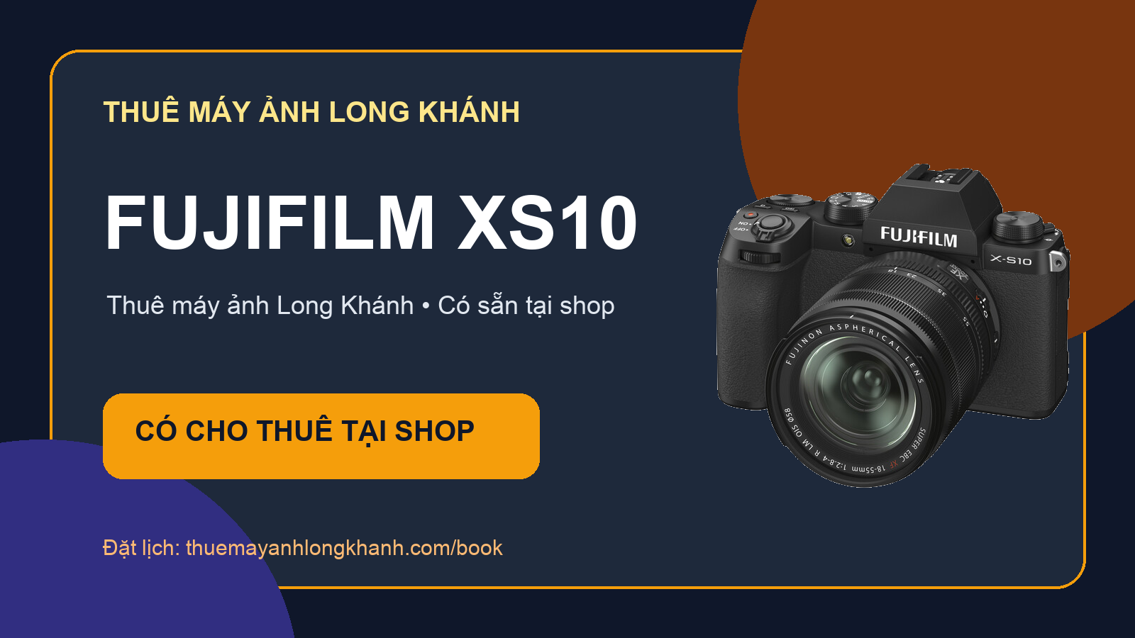 Fujifilm XS10: Thiết bị Fujifilm cho thuê tại Long Khánh
