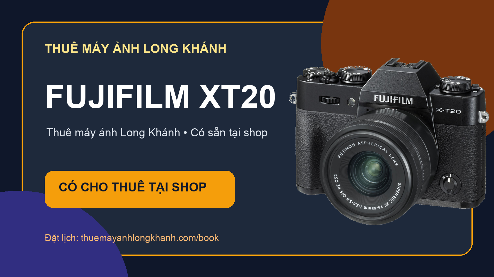 Fujifilm XT20: Thiết bị Fujifilm cho thuê tại Long Khánh