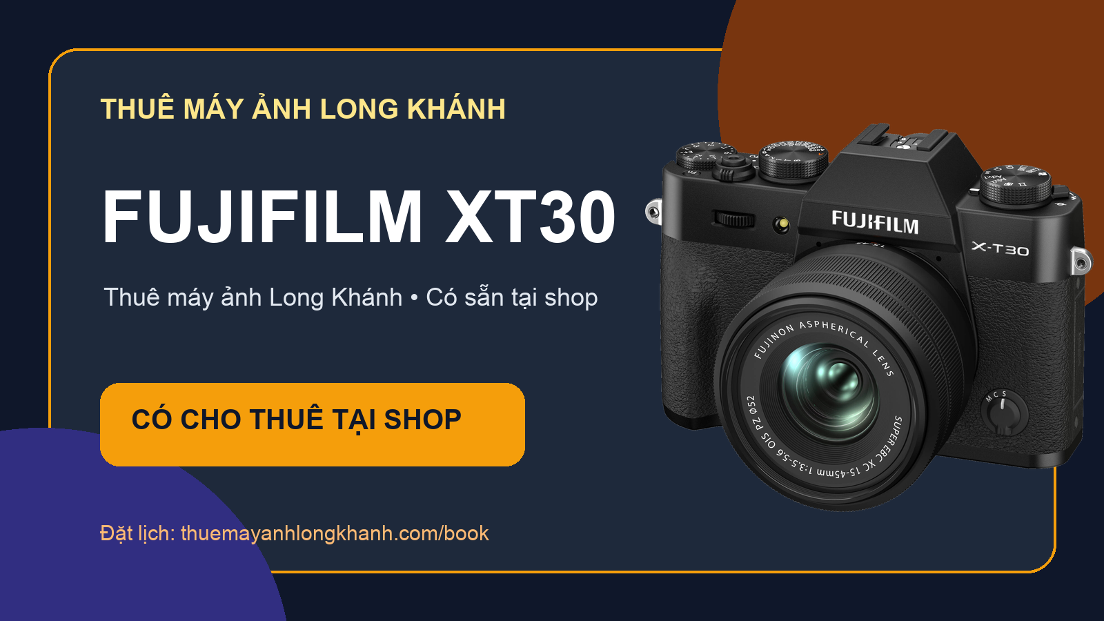 Fujifilm XT30: Thiết bị Fujifilm cho thuê tại Long Khánh